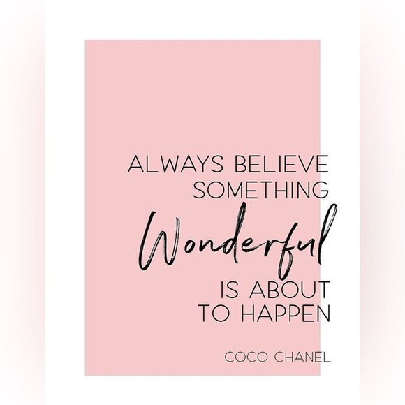 The faces and words of Coco Chanel print picture~ Office home decor YOU CHOOSE - Picture 7 of 8